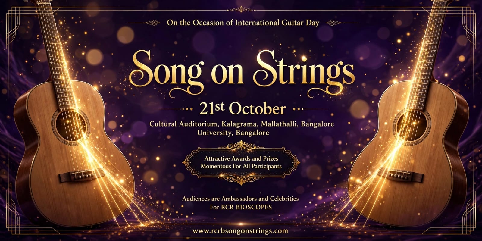 Song on Strings wide event artwork