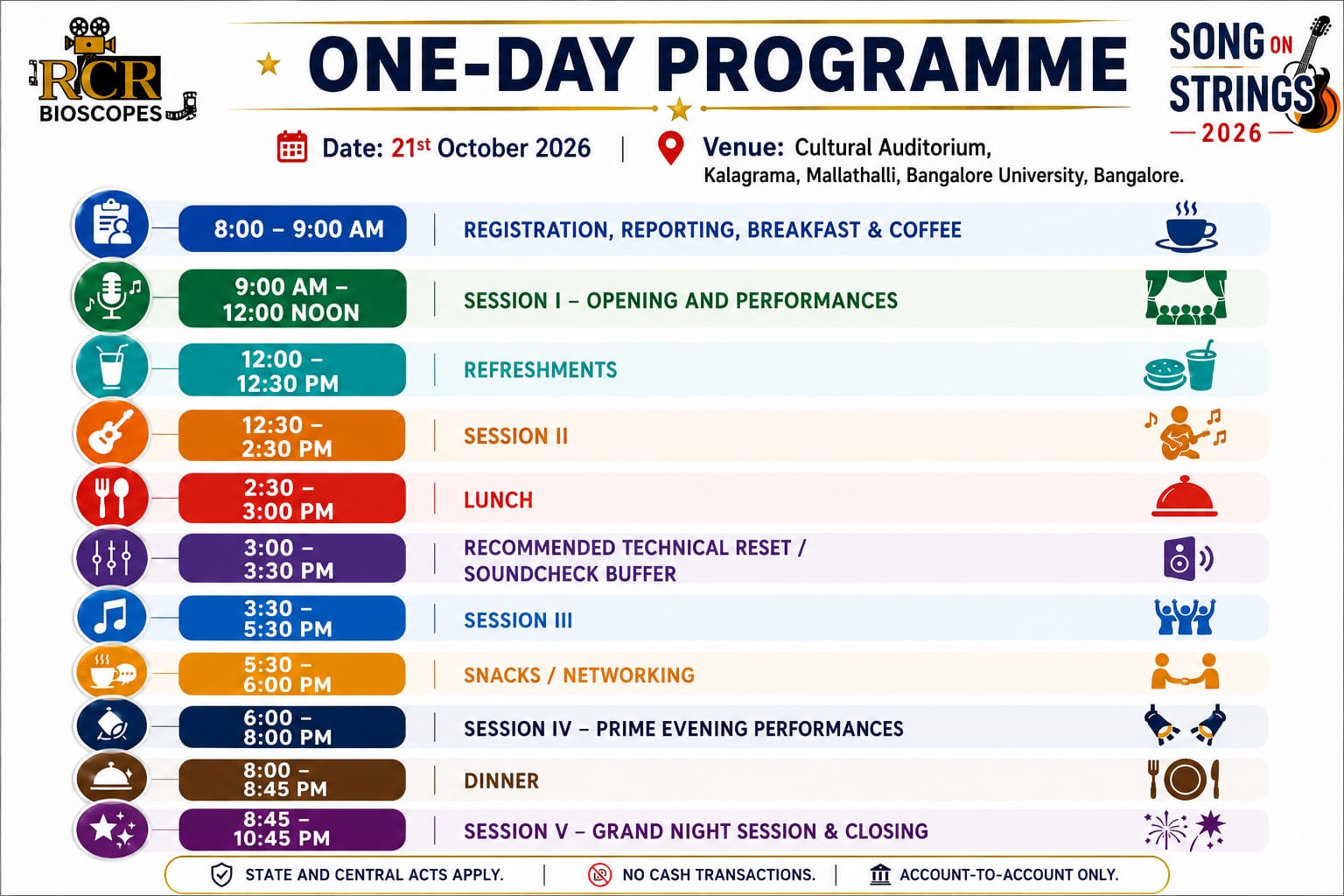 Songs On Strings One-Day Programme